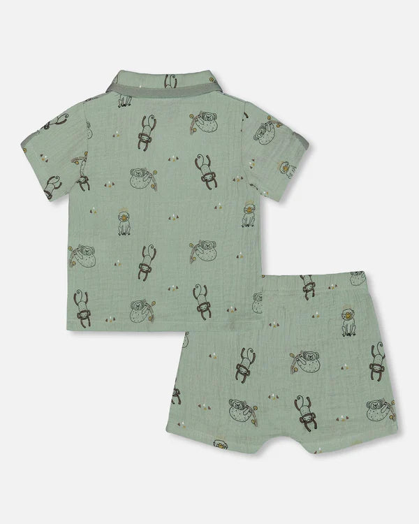 Monkey Shirt & Short Set