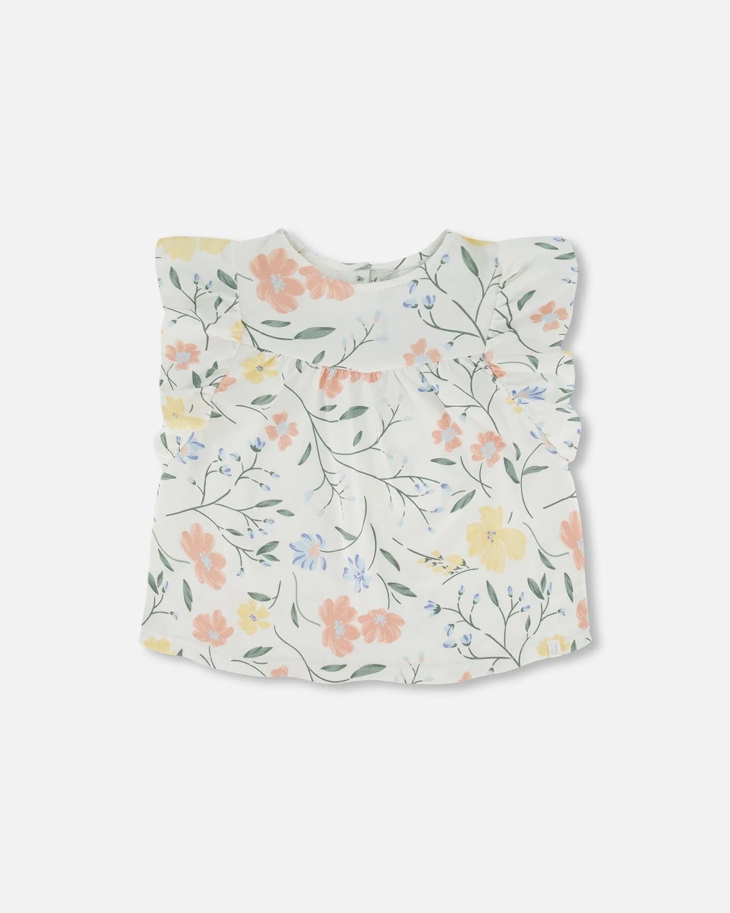 Floral Frill Sleeve Top