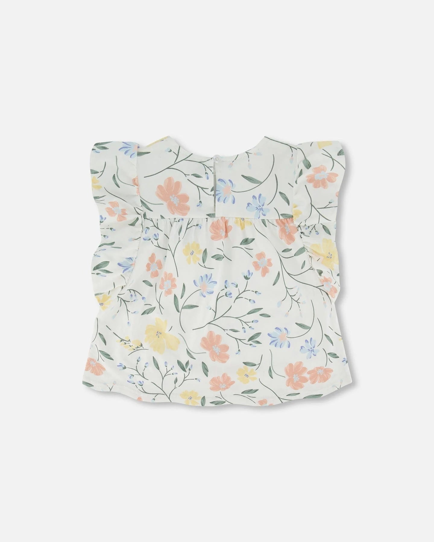 Floral Frill Sleeve Top