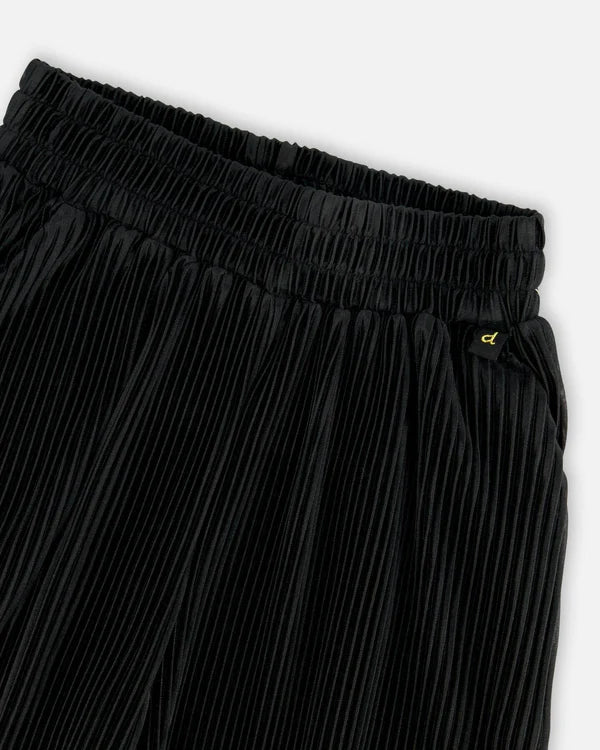 Wide Leg Pleated Jersey Pants