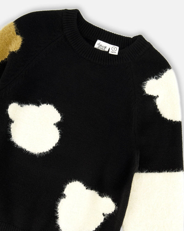 Knit Sweater With Bears