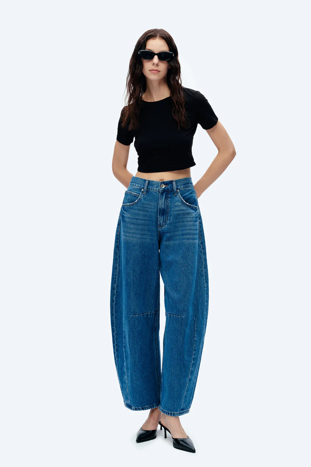 Katia Tailored Barrel Leg Jeans