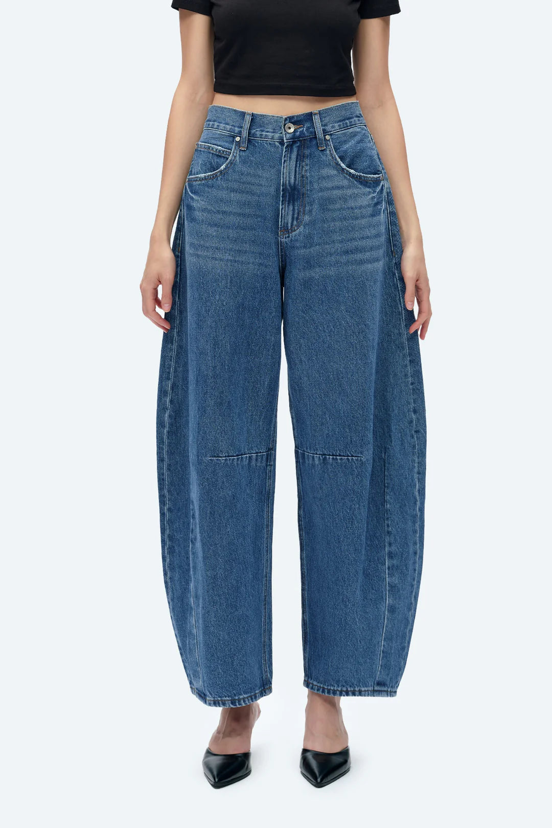 Katia Tailored Barrel Leg Jeans
