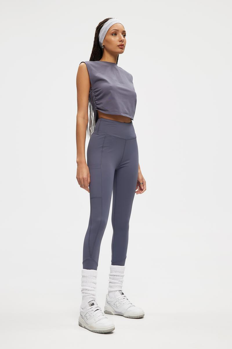 Ruched Sleeveless Tee