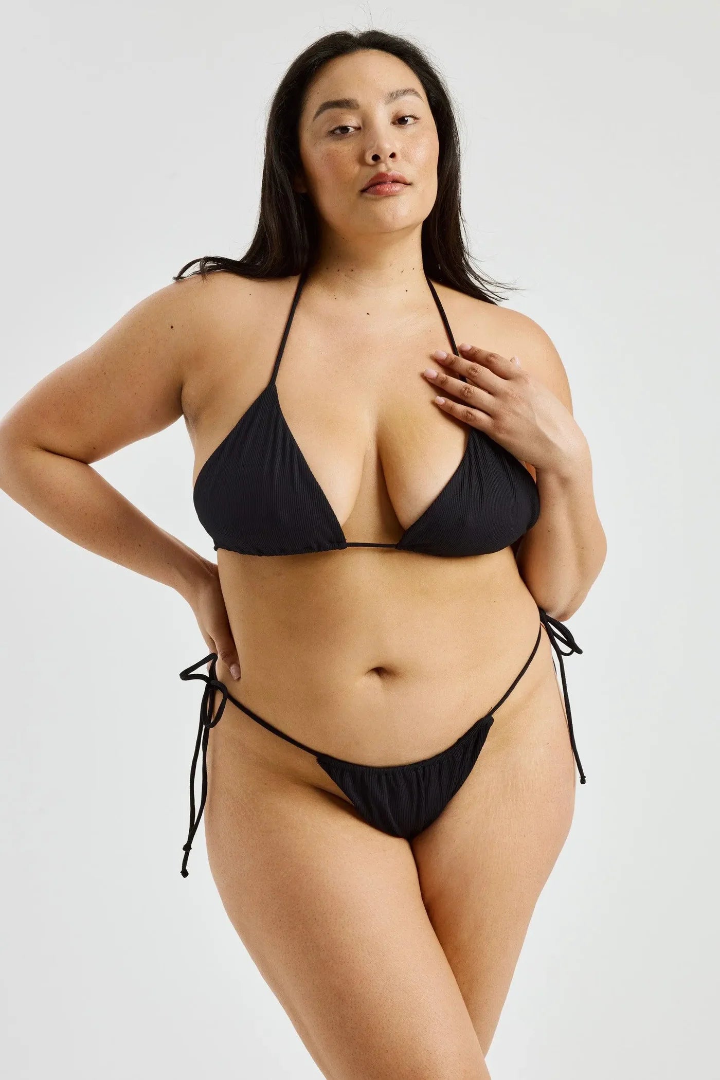 Rib String Bikini Bottom