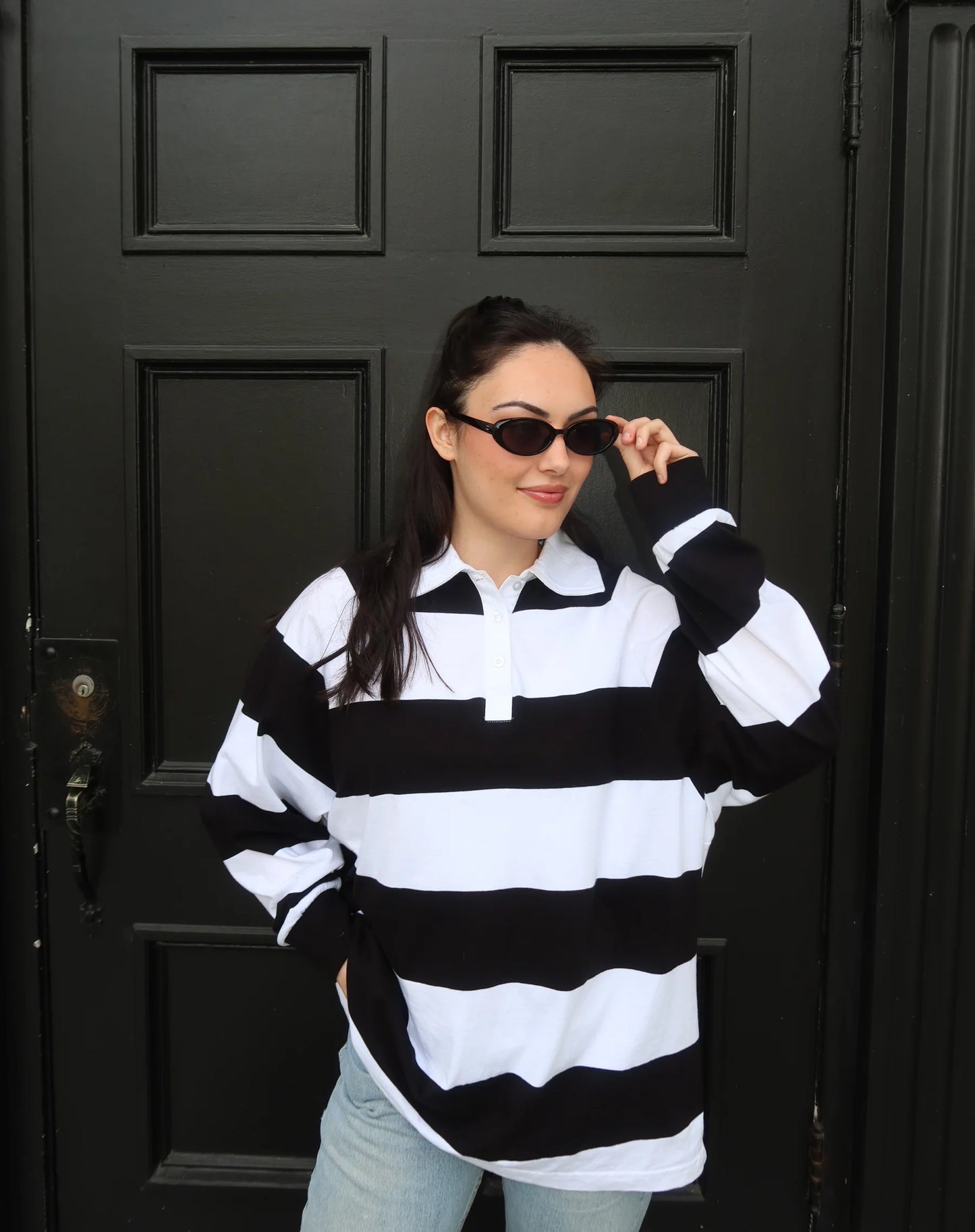 NYBF'S Polo Stripe Crew
