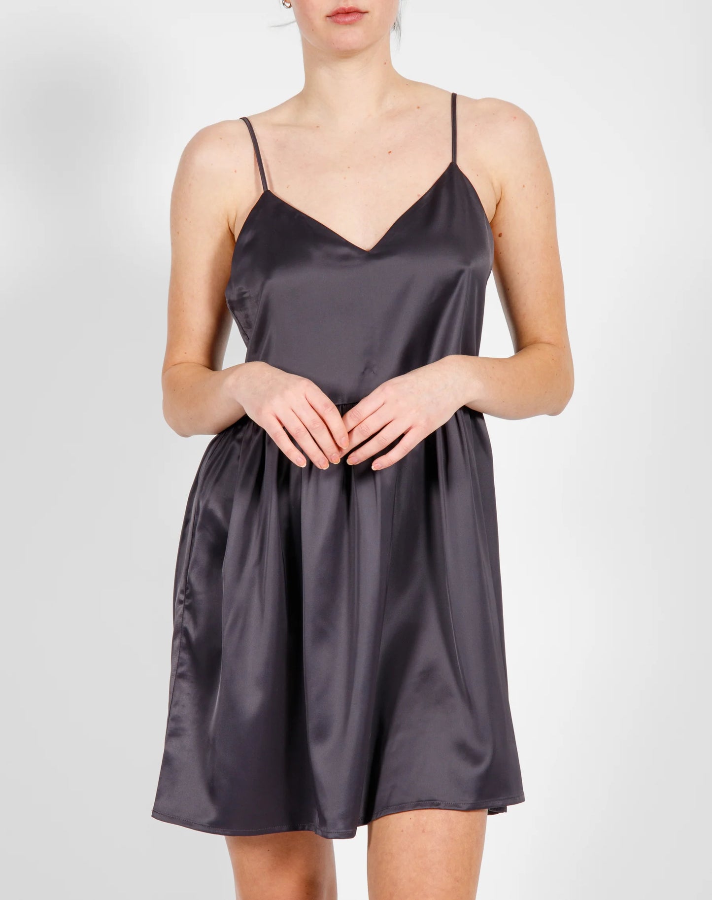Satin Baby Doll Dress