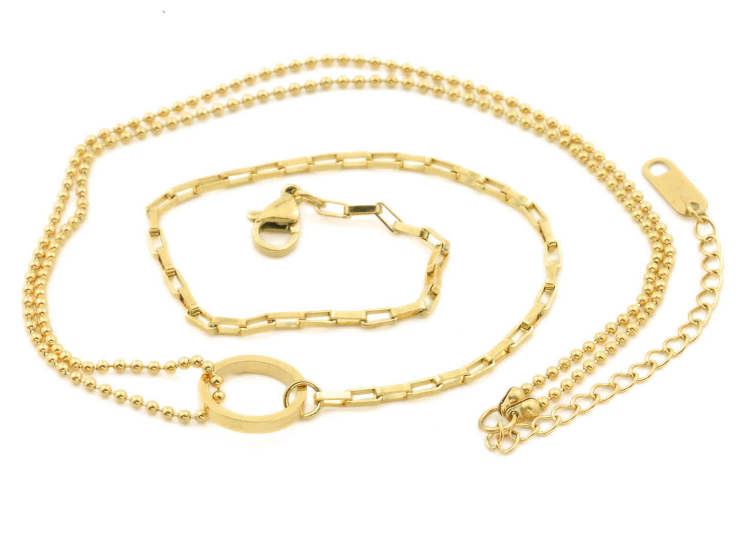 Circle Link Choker - Waterproof Asymmetrical Circle Choker