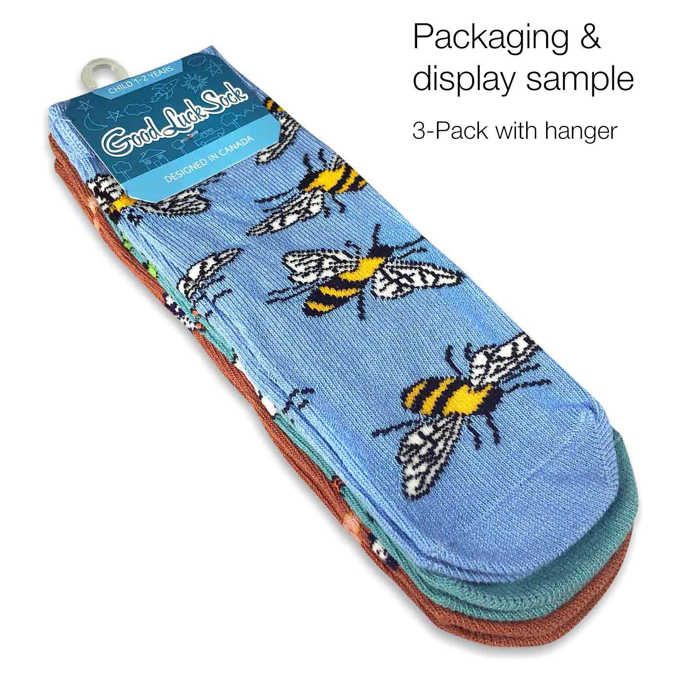 Bananas, Carrots and Watermelon Kids Socks / 3-Pack