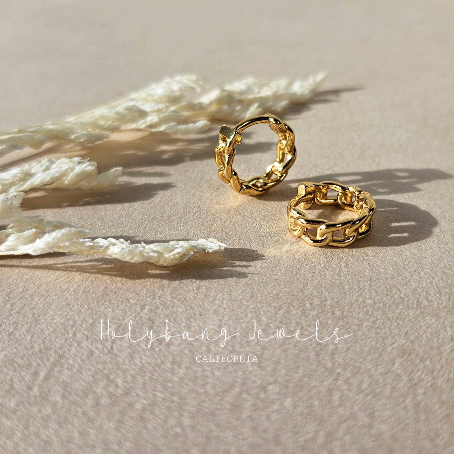 Chain Huggie Earrings