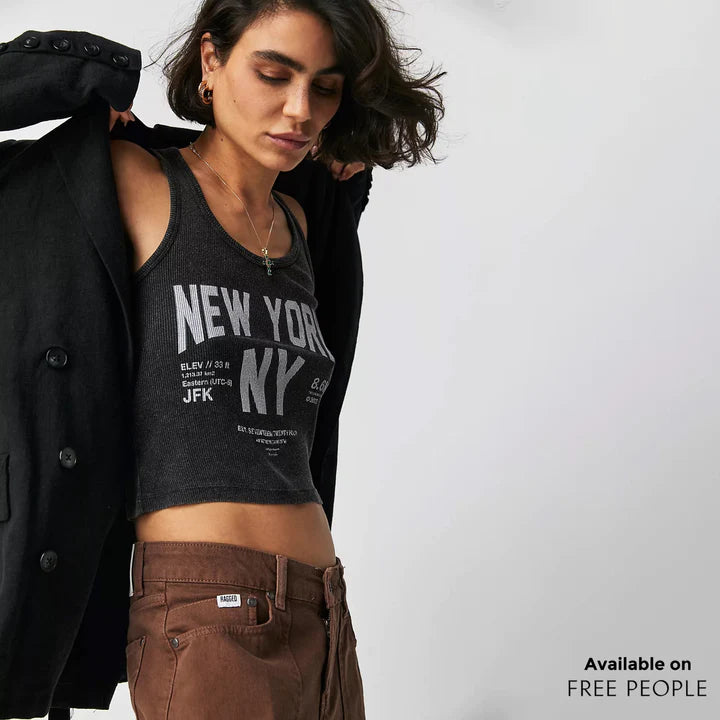 Welcome To New York Tank Black