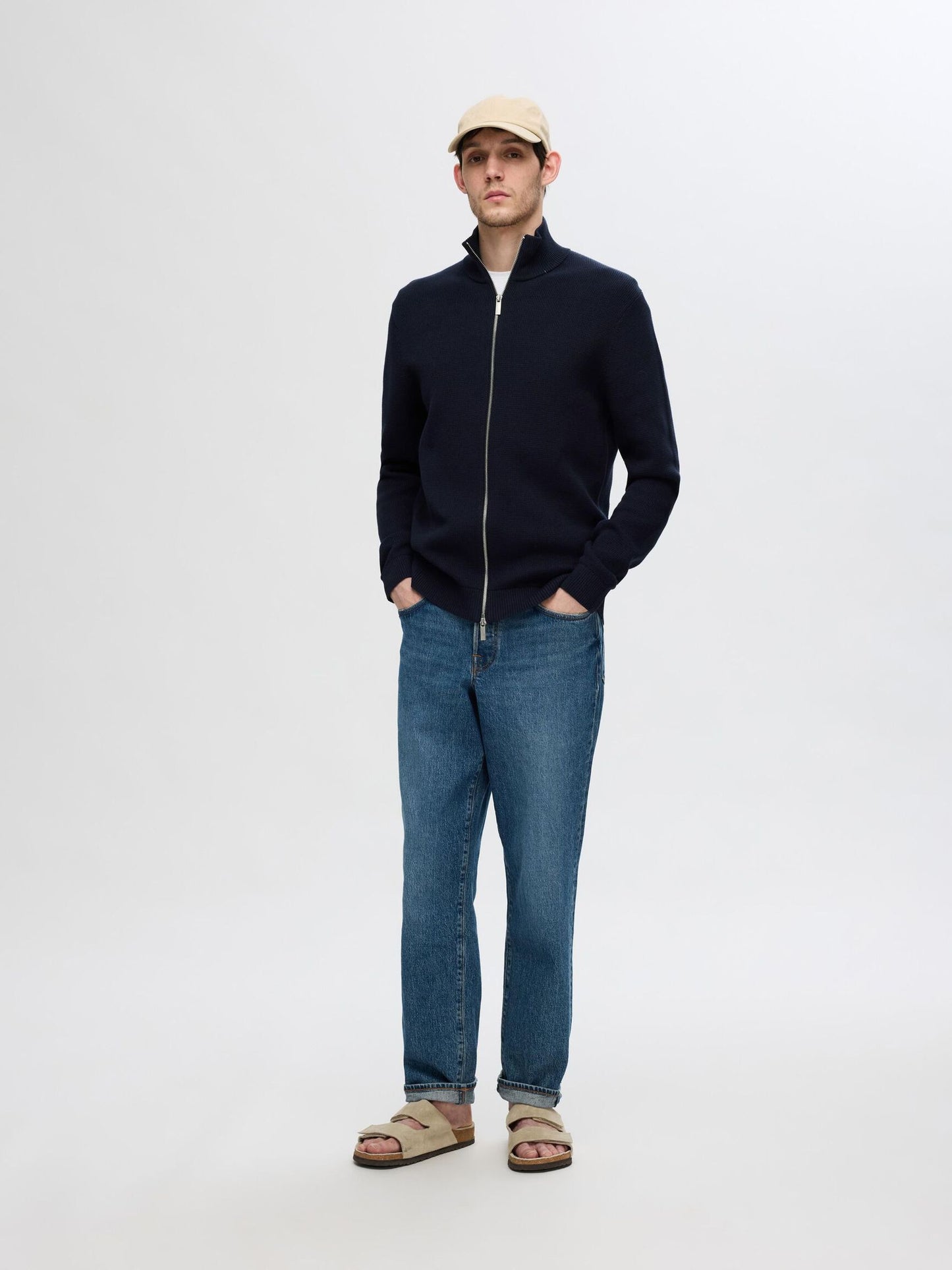 Full Zip Knitted Cardigan