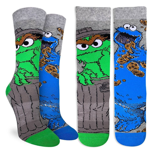 Women's Sesame Street, Oscar and Cookie Monster Socks