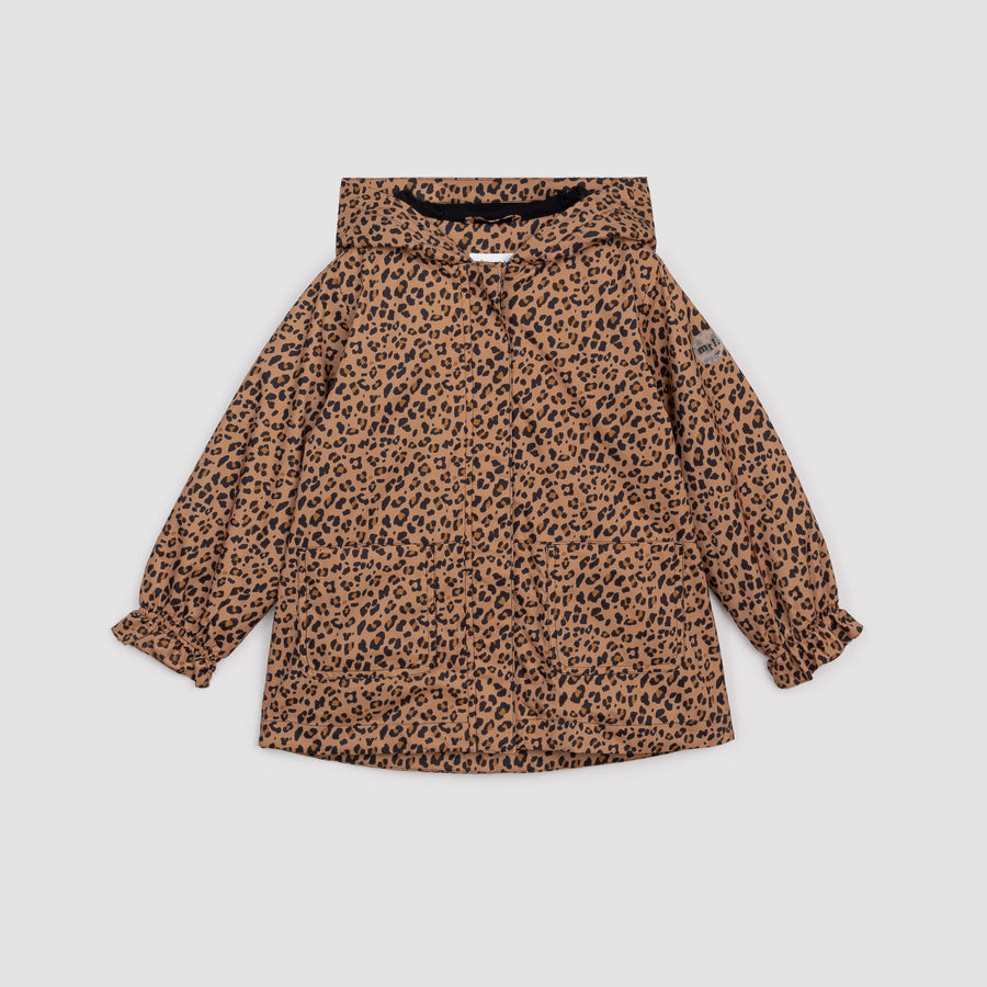 Girl Leopard Windbreaker Jacket