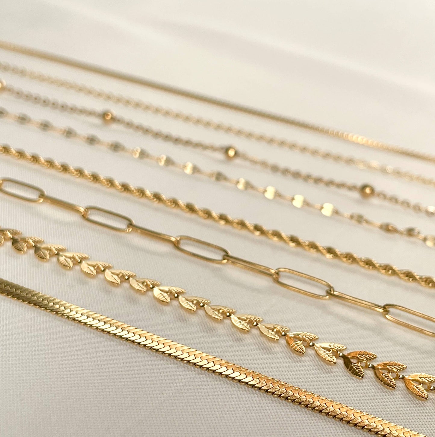 Dainty Gold Necklaces - 18k Gold PVD Plated Chains