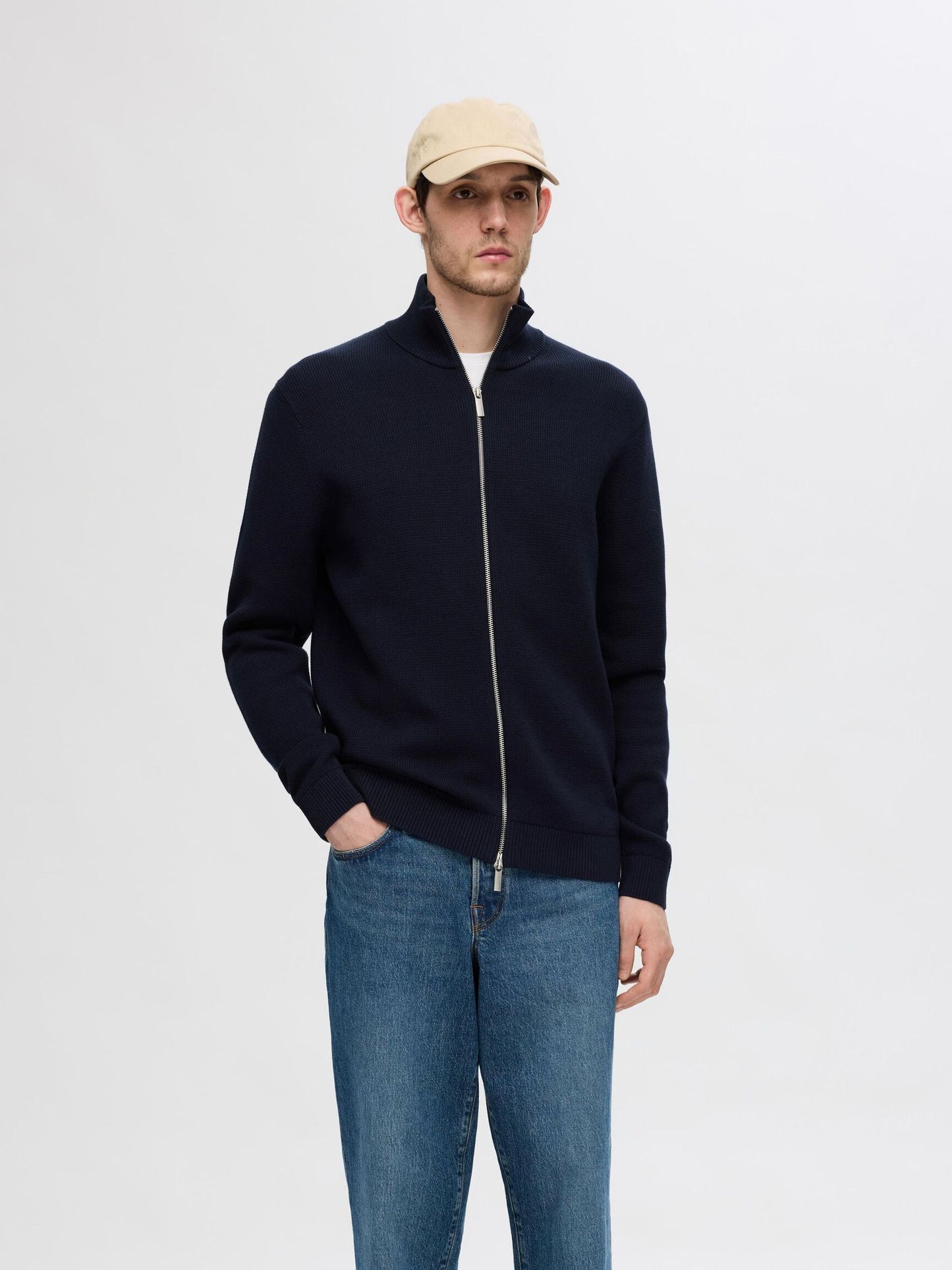 Full Zip Knitted Cardigan