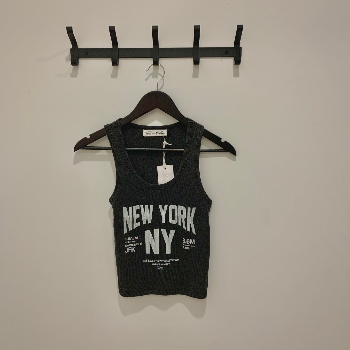 Welcome To New York Tank Black