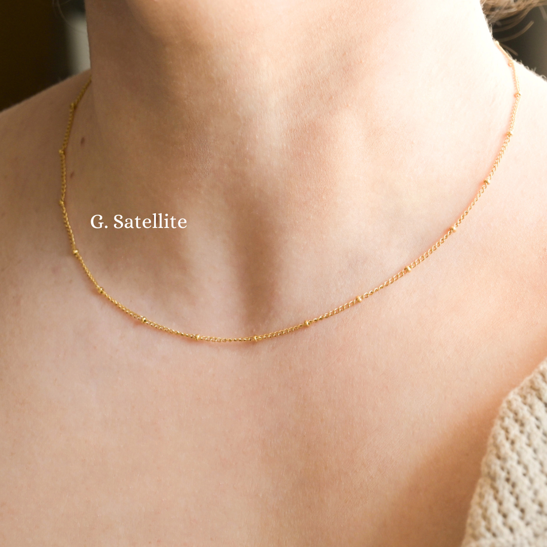 Dainty Gold Necklaces - 18k Gold PVD Plated Chains