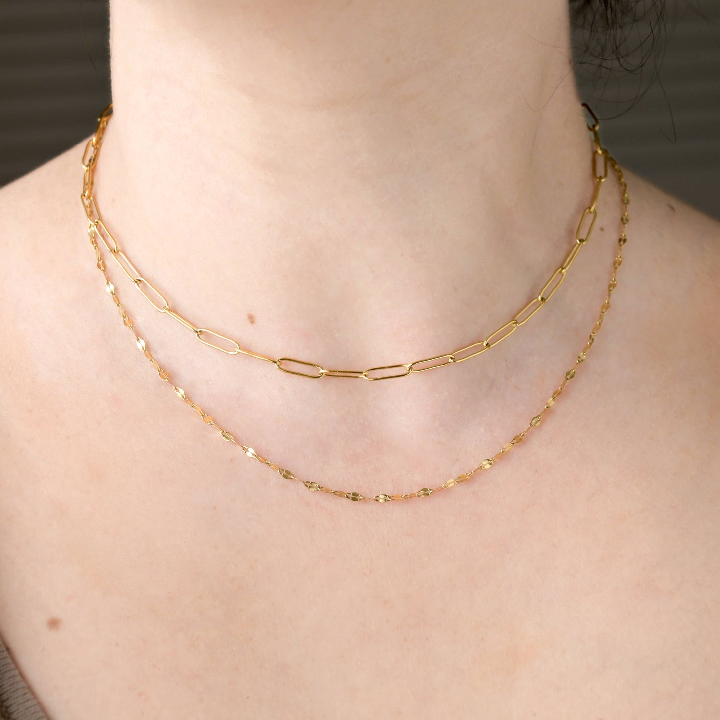 Mirror Chain Necklace - Tarnish-free Sequin Choker