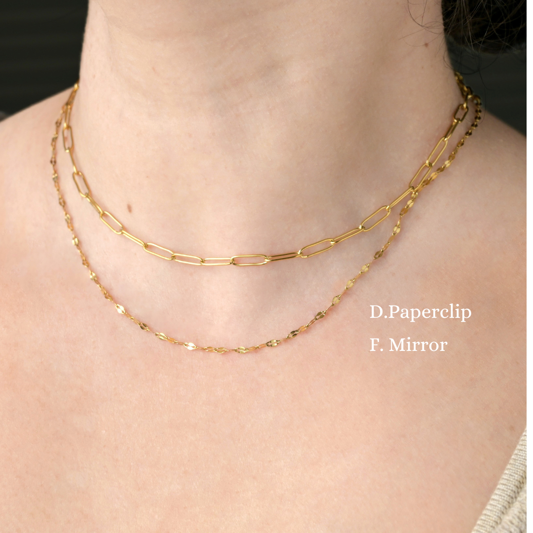 Dainty Gold Necklaces - 18k Gold PVD Plated Chains