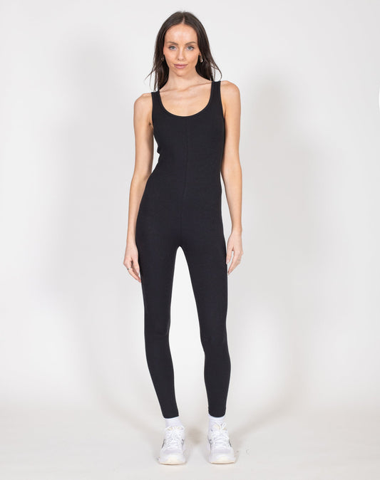Ribbed Scoop Neck Jumpsuit