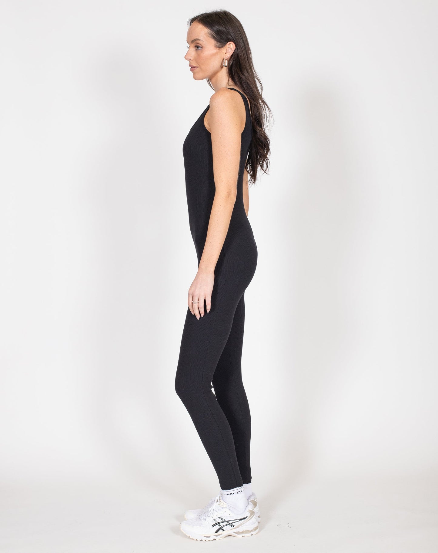 Ribbed Scoop Neck Jumpsuit