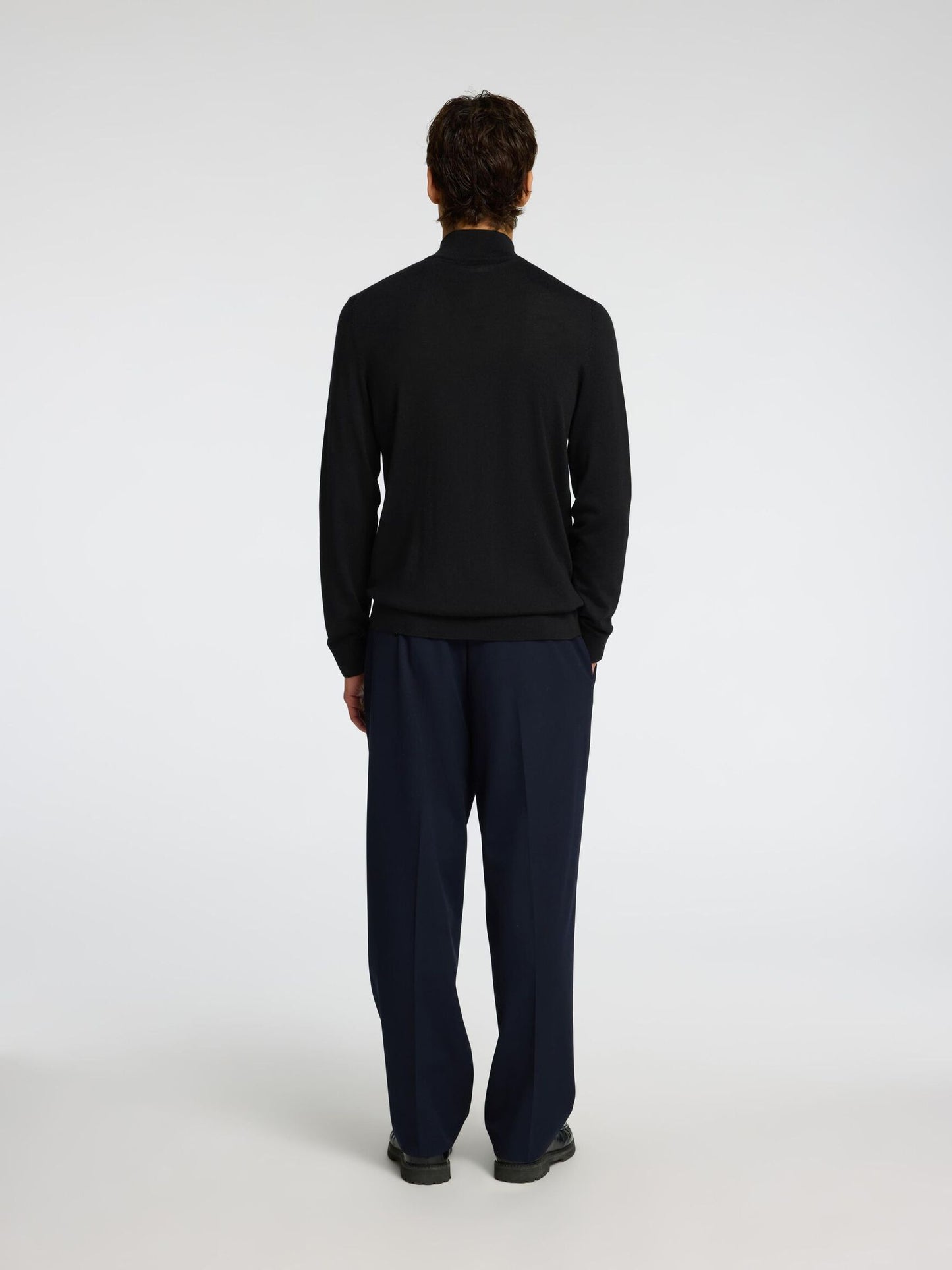Merino Wool Half Zip Long Sleeve