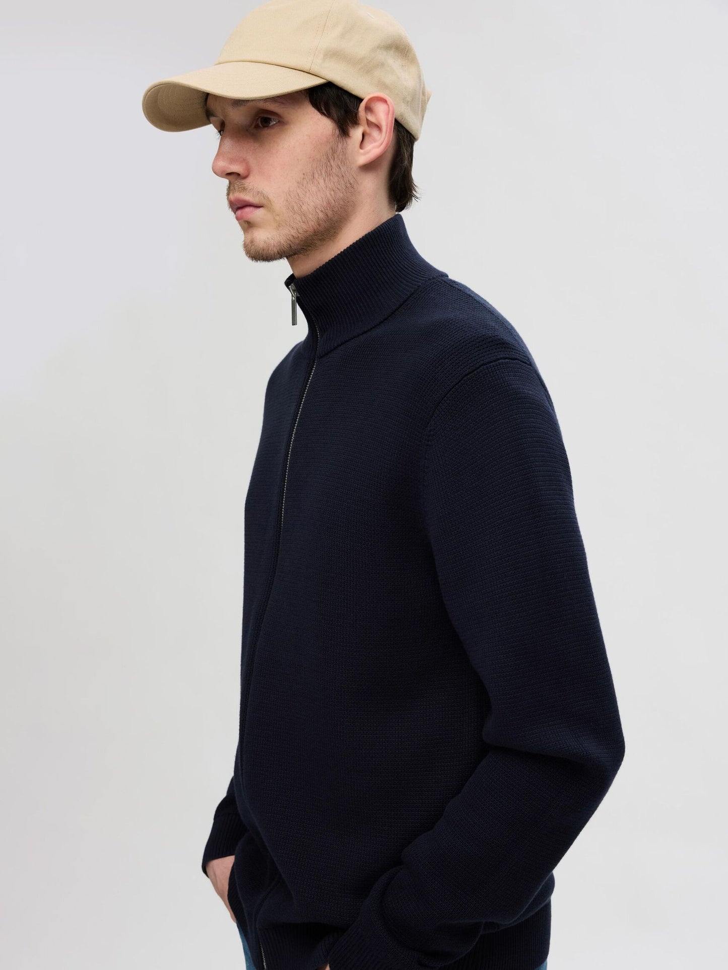 Full Zip Knitted Cardigan