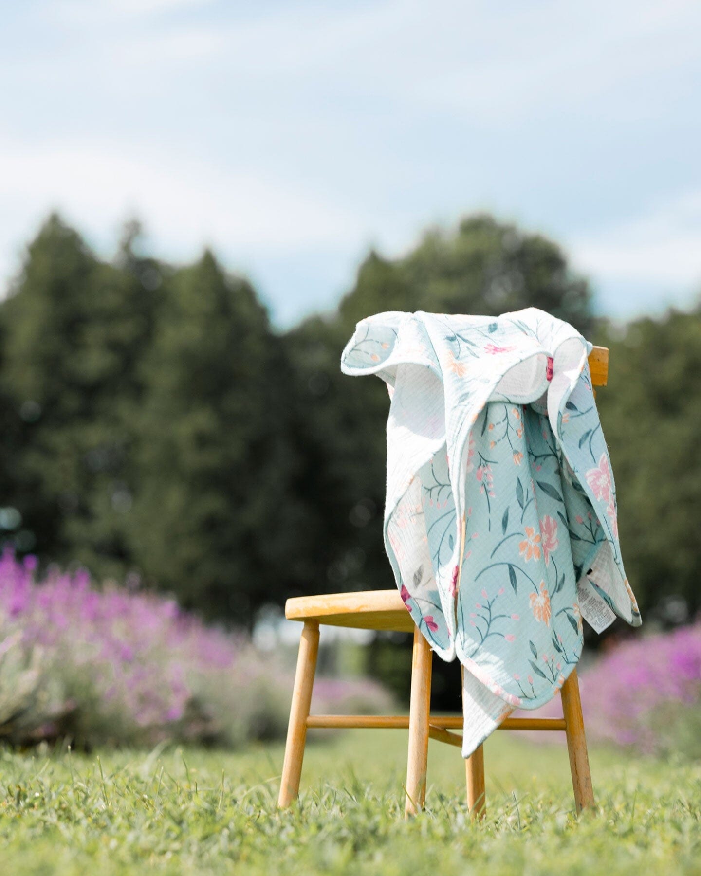 Blanket Printed Flowers Muslin