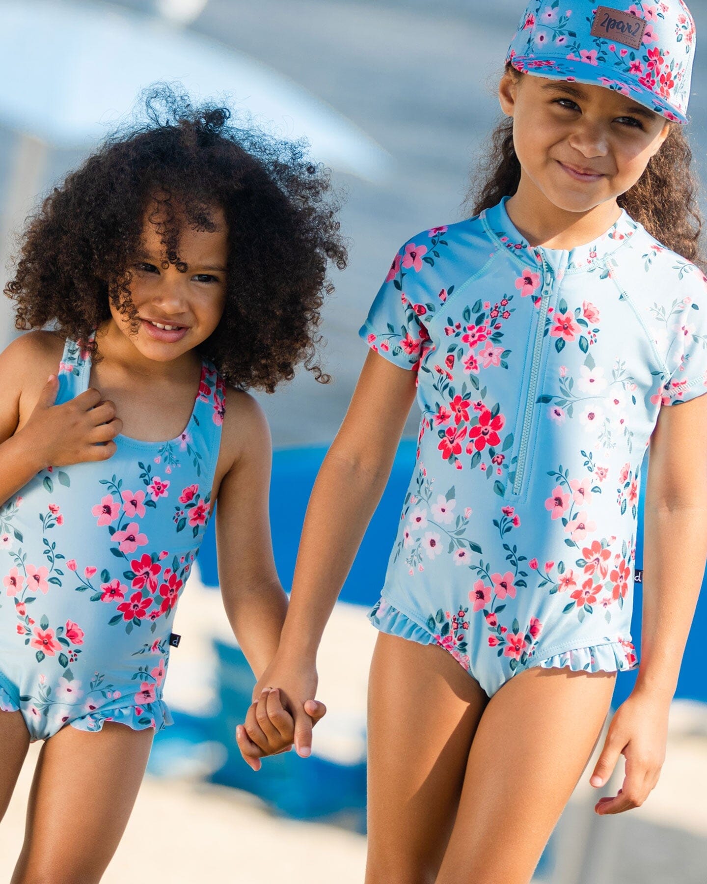 One Piece Swimsuit Printed Flowers (Child)