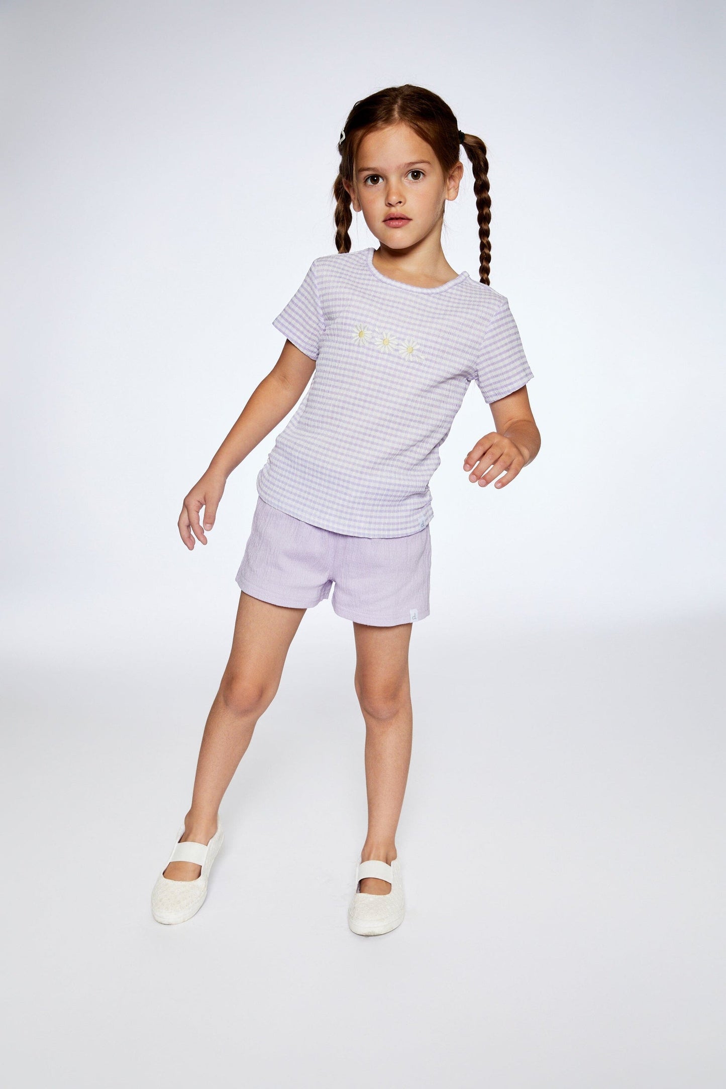 Crinkle Jersey Short Lavender (Child)