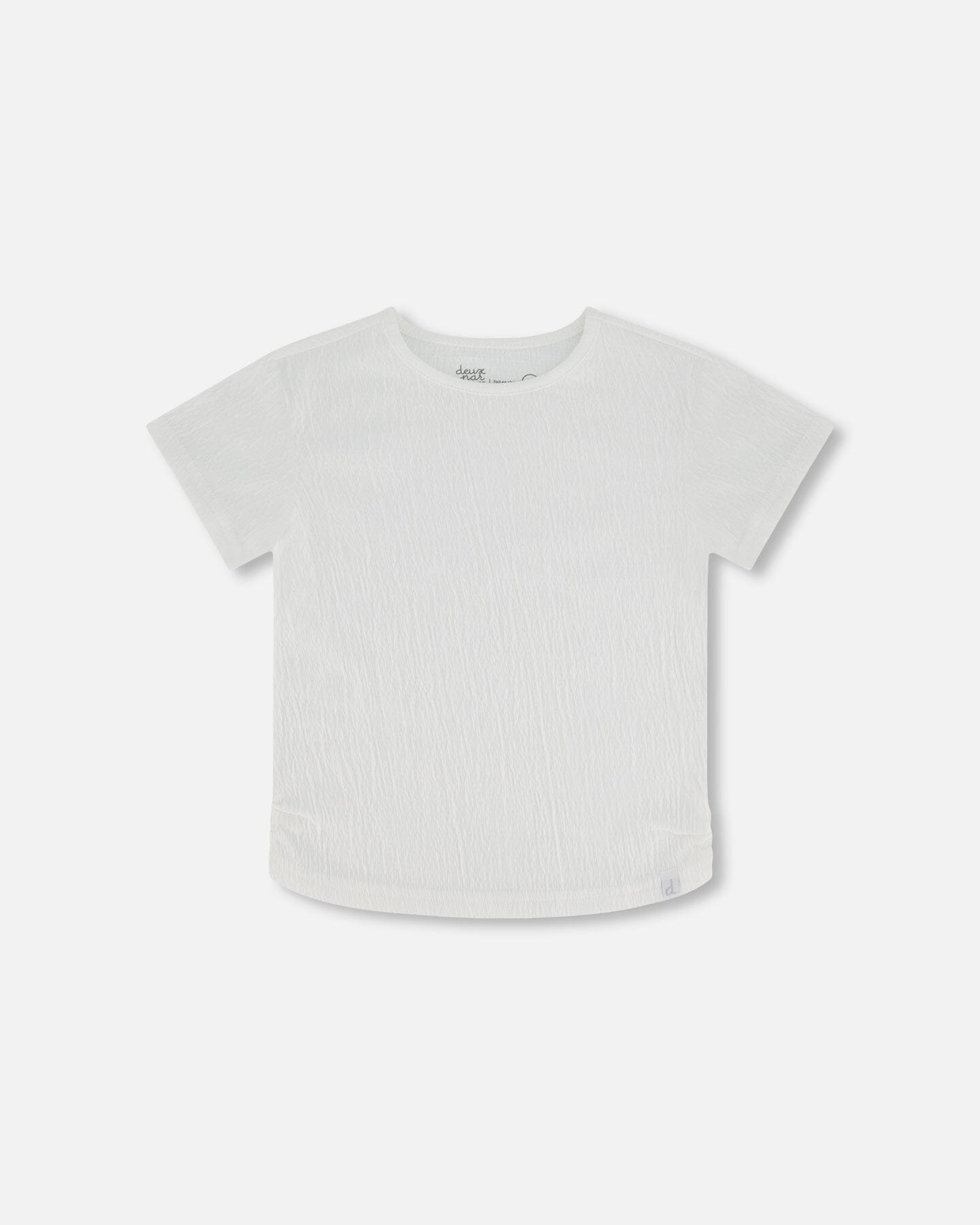 Crinkle Jersey Top Off White (Youth)