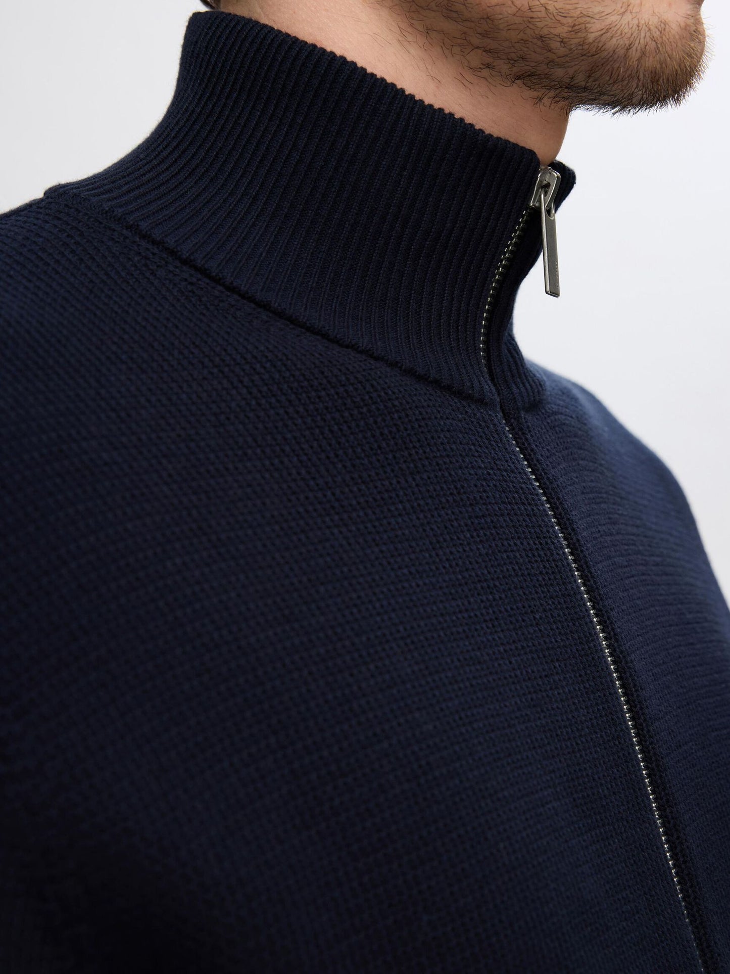 Full Zip Knitted Cardigan