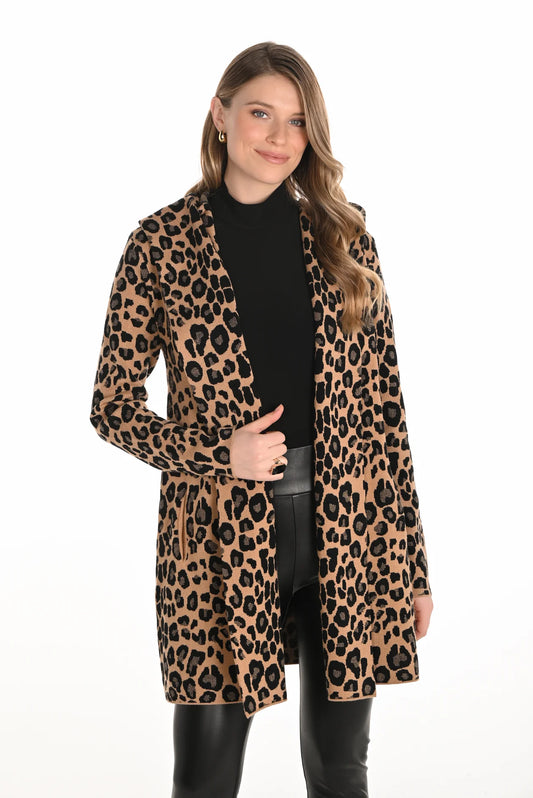 Leopard Knit Cardigan