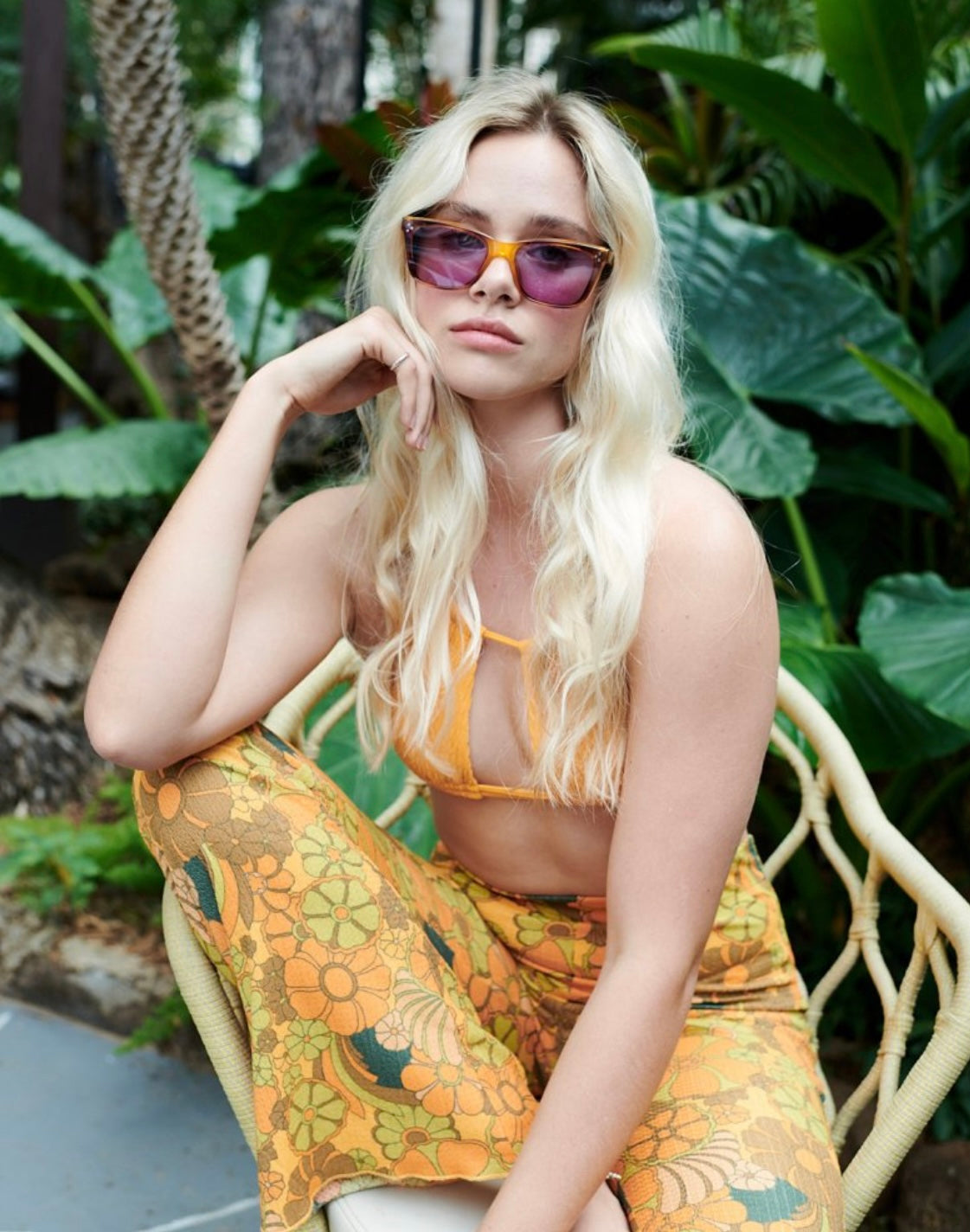 Kiki Tiger / Lilac Sunglasses