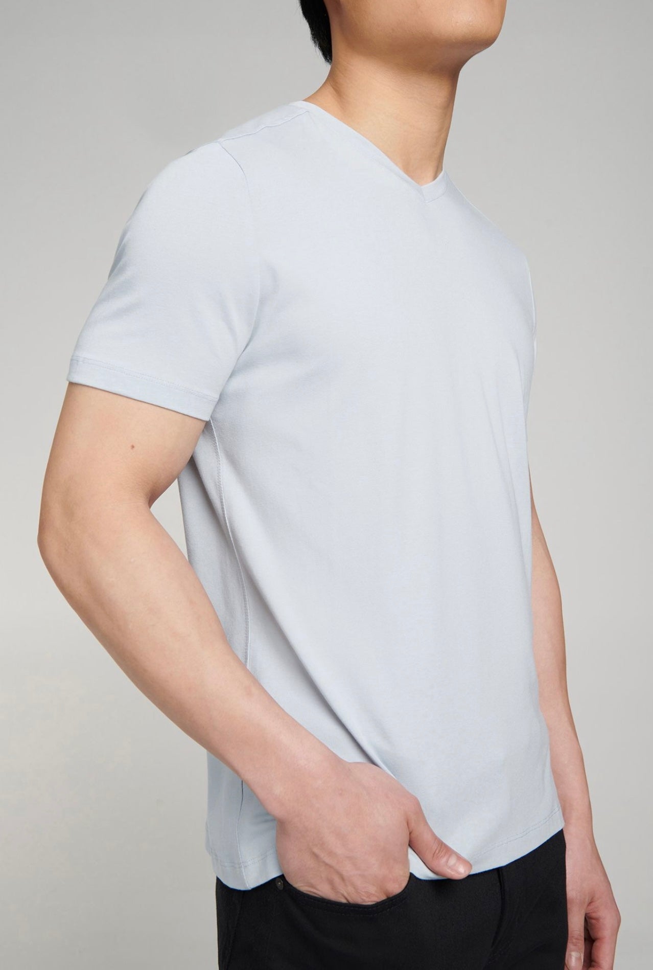 Pure And Simple V Neck Blue