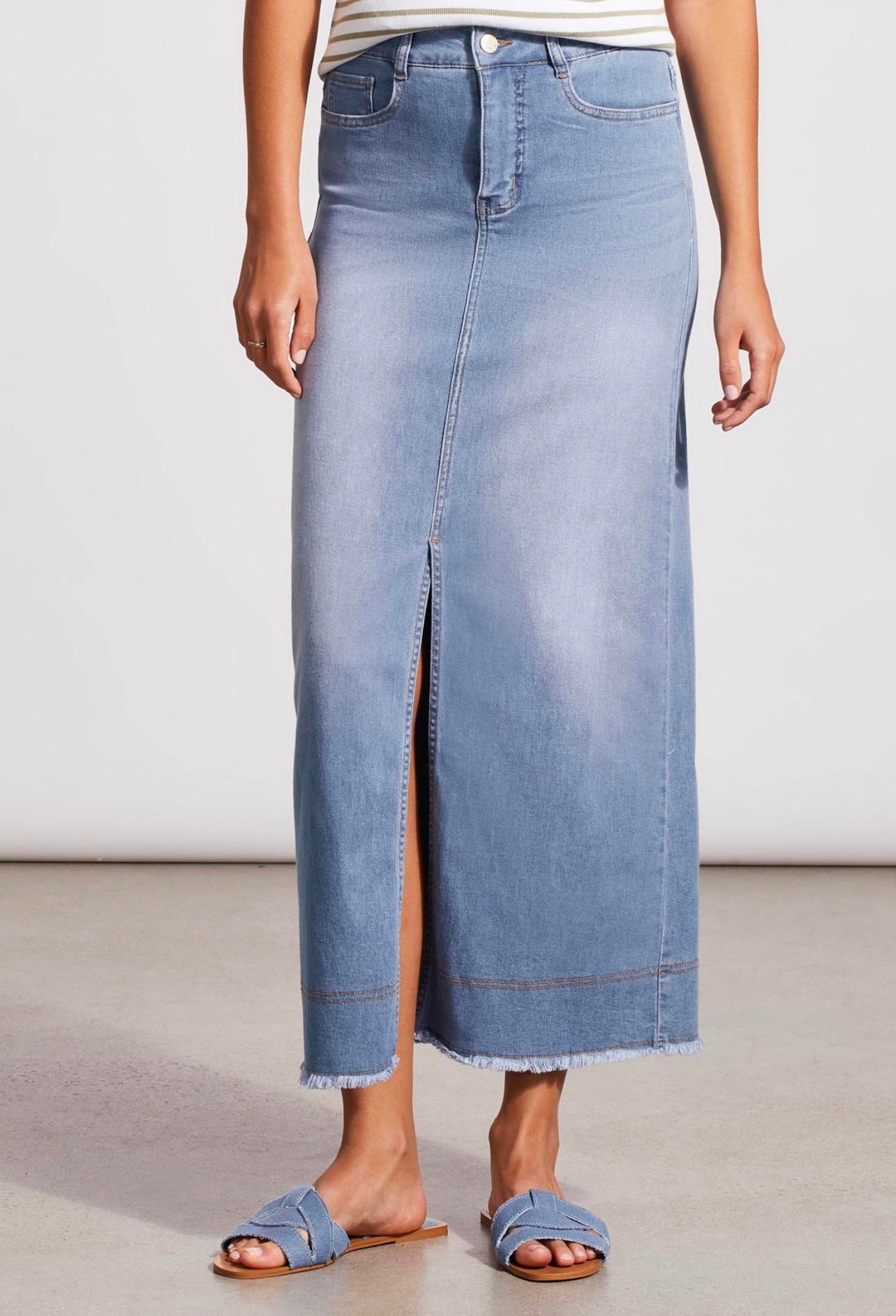 Full Length Denim Skirt