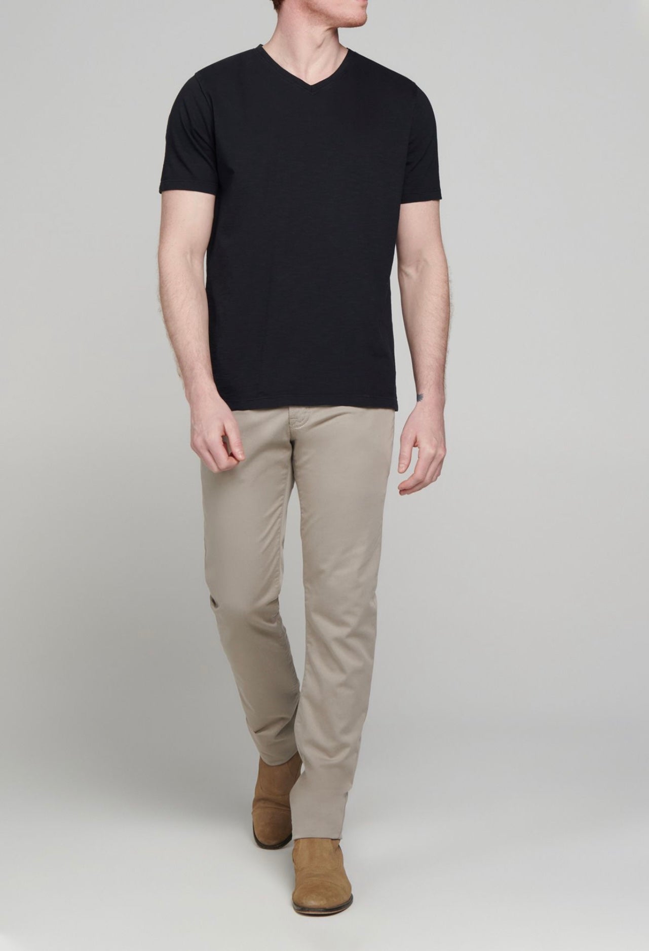 Pure And Simple V Neck Black