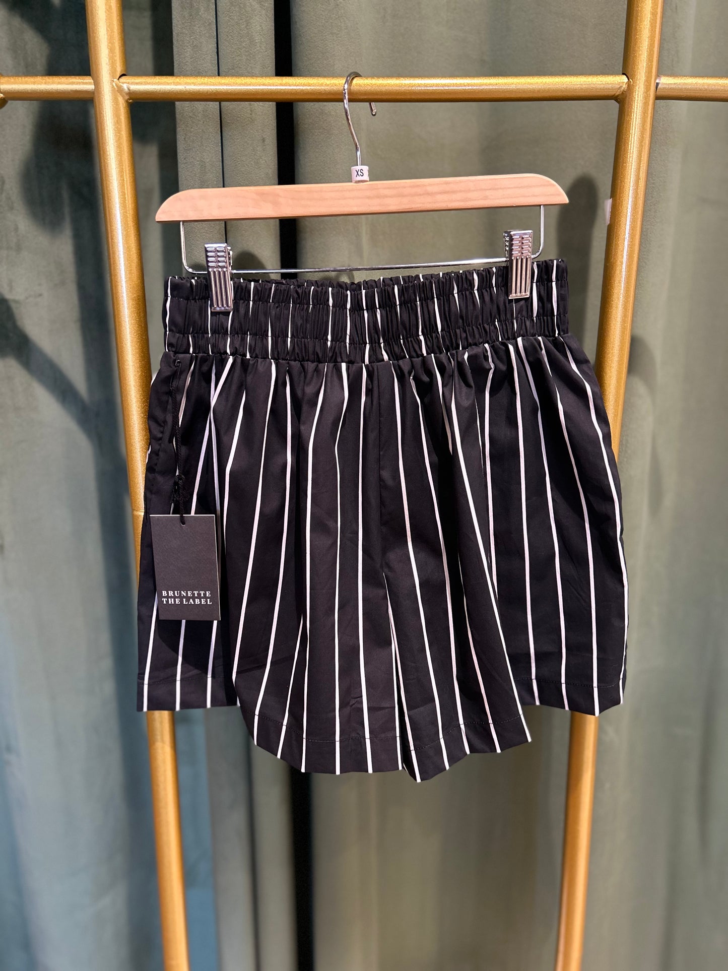 Striped High Waist Short