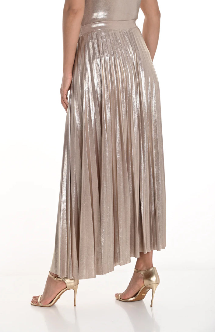 Gold Pleated Skirt