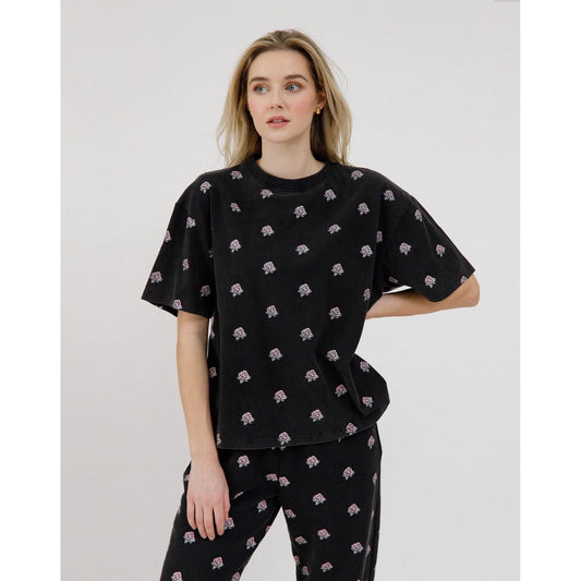 All over flowers Boxy Tee