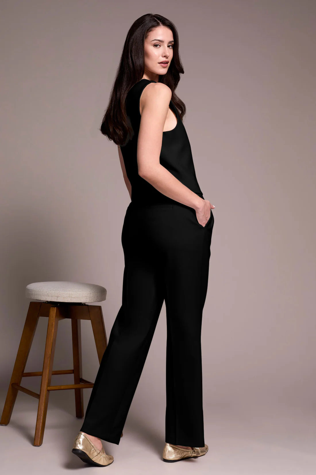 High Rise Fly Trouser
