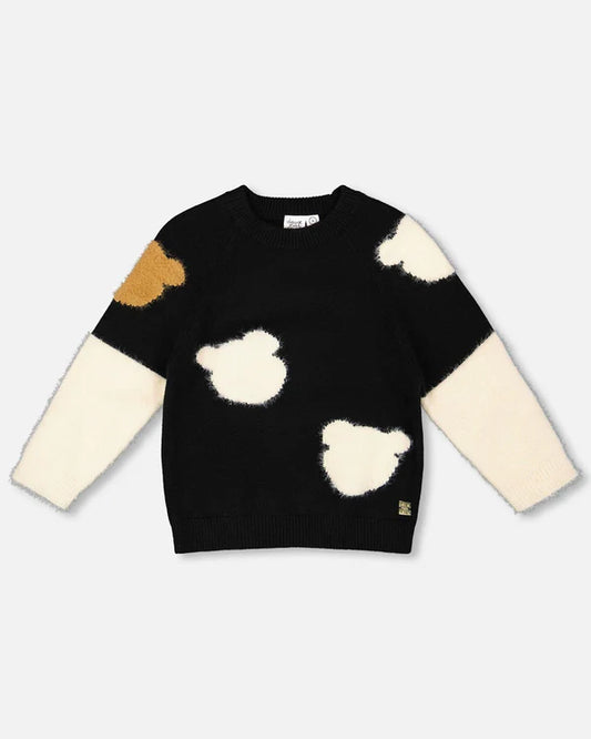 Knit Sweater With Bears