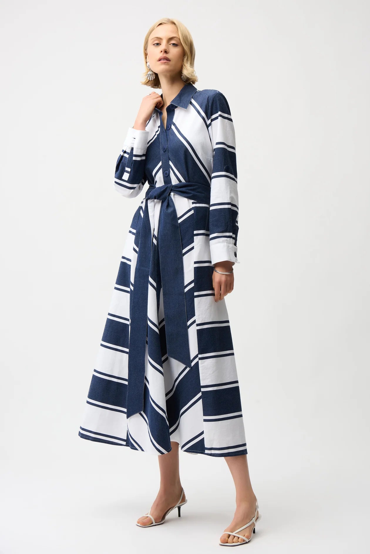 Contrast Colour Maxi Dress