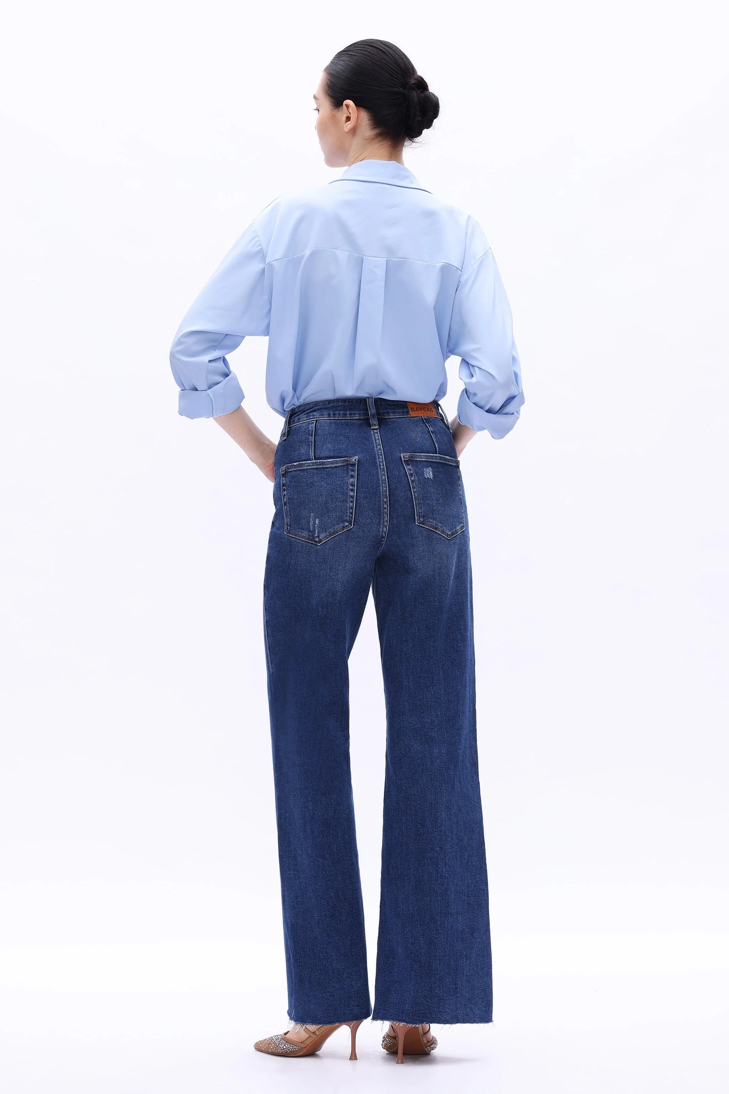 Bella Super High Rise Raw Hem