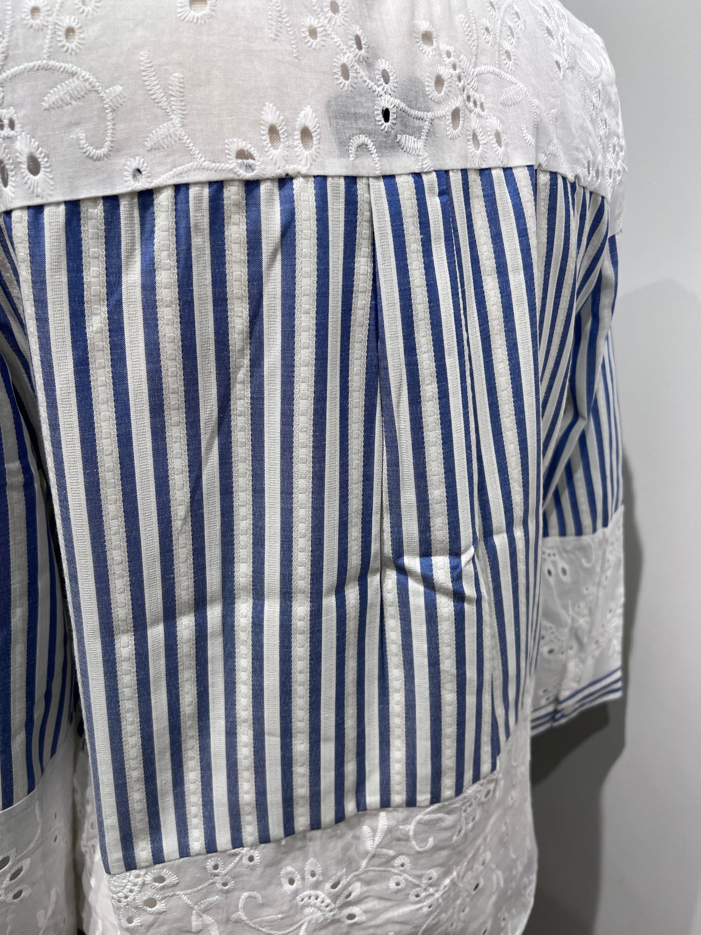 Eyelet Stripe Blouse
