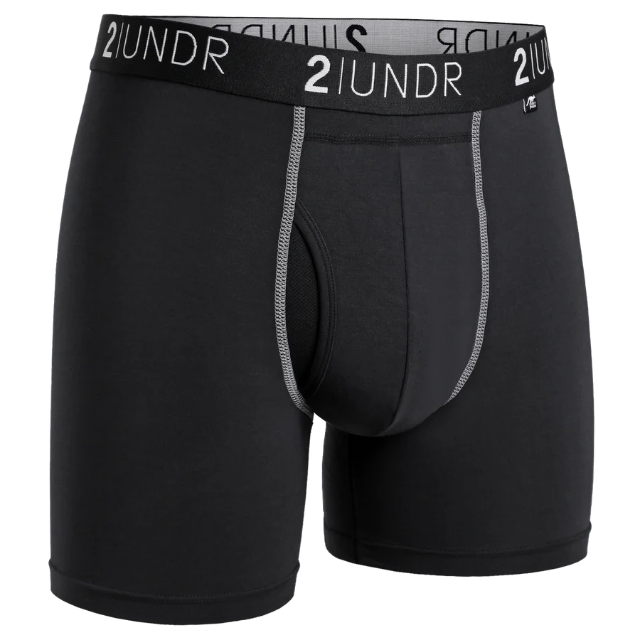 Swing Shift Boxer Brief - Black/Grey