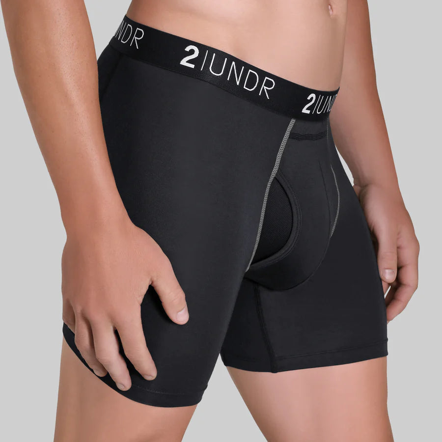 Swing Shift Boxer Brief - Black/Grey