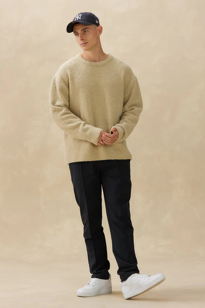 Textured Knit Crew