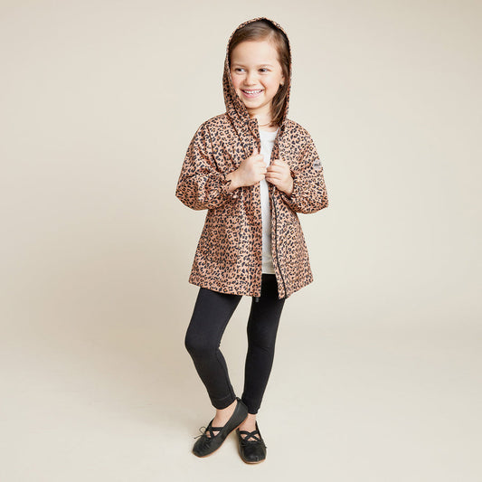 Girl Leopard Windbreaker Jacket